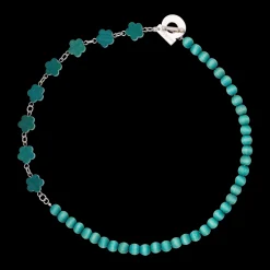 Aarikka Jasmin Necklace, aqua green