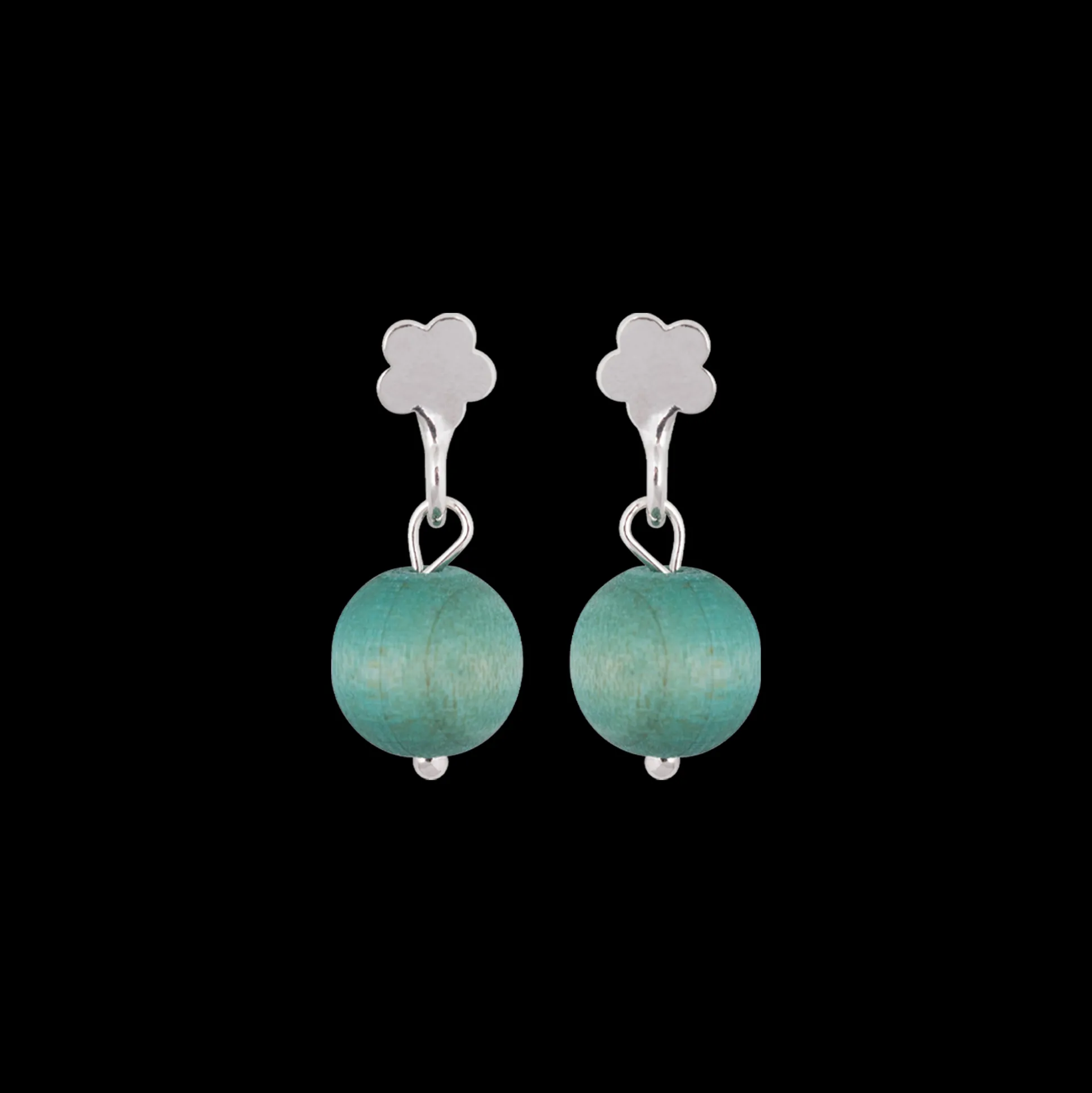 Aarikka Lemmikki Earrings, aqua green