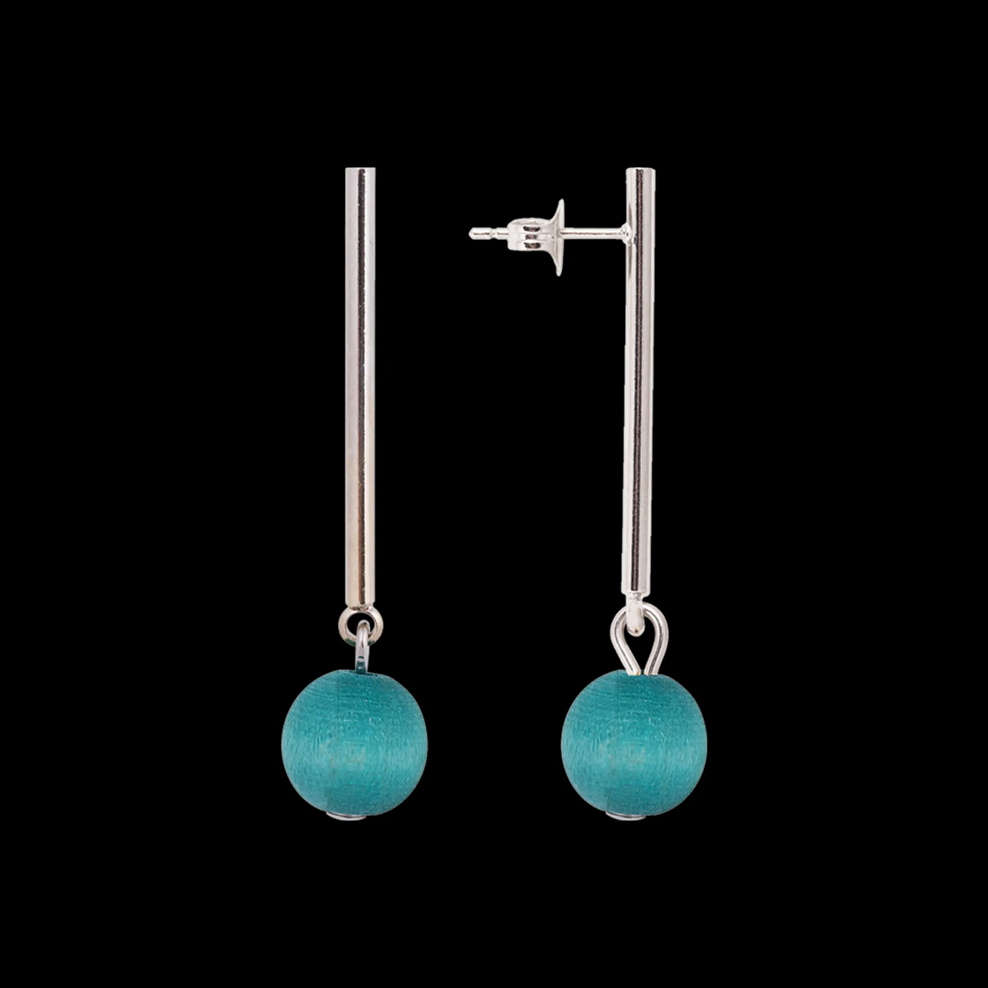Aarikka Lilli Earrings, aqua green