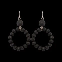 Aarikka Orvokki Earrings, black