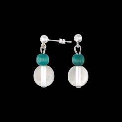 Aarikka Vilkas Earrings, aqua green