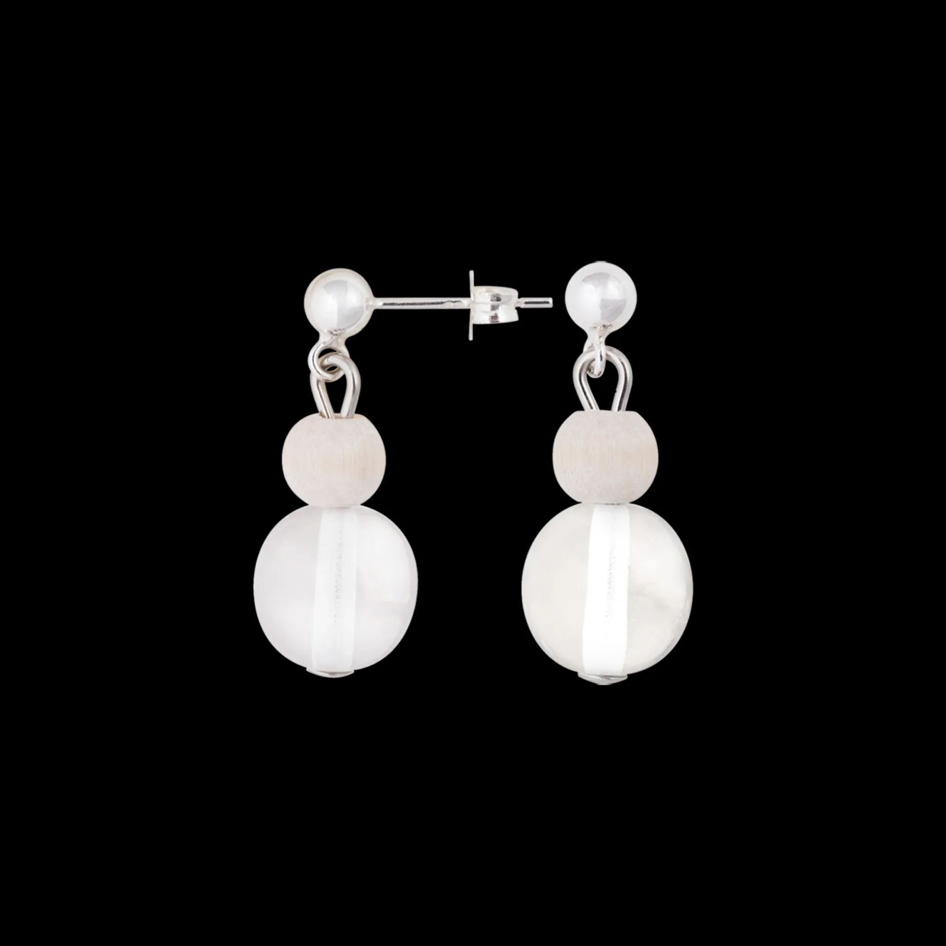 Aarikka Vilkas Earrings, ecru