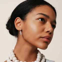 Aarikka Vilkas Earrings, ecru