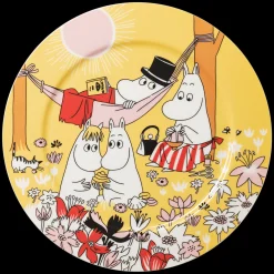 Arabia Moomin Family Time Yellow Serving Plate