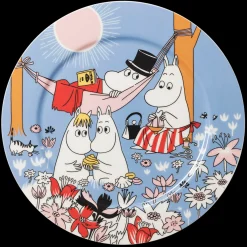 Arabia Moomin Family Time Blue Serving Plate