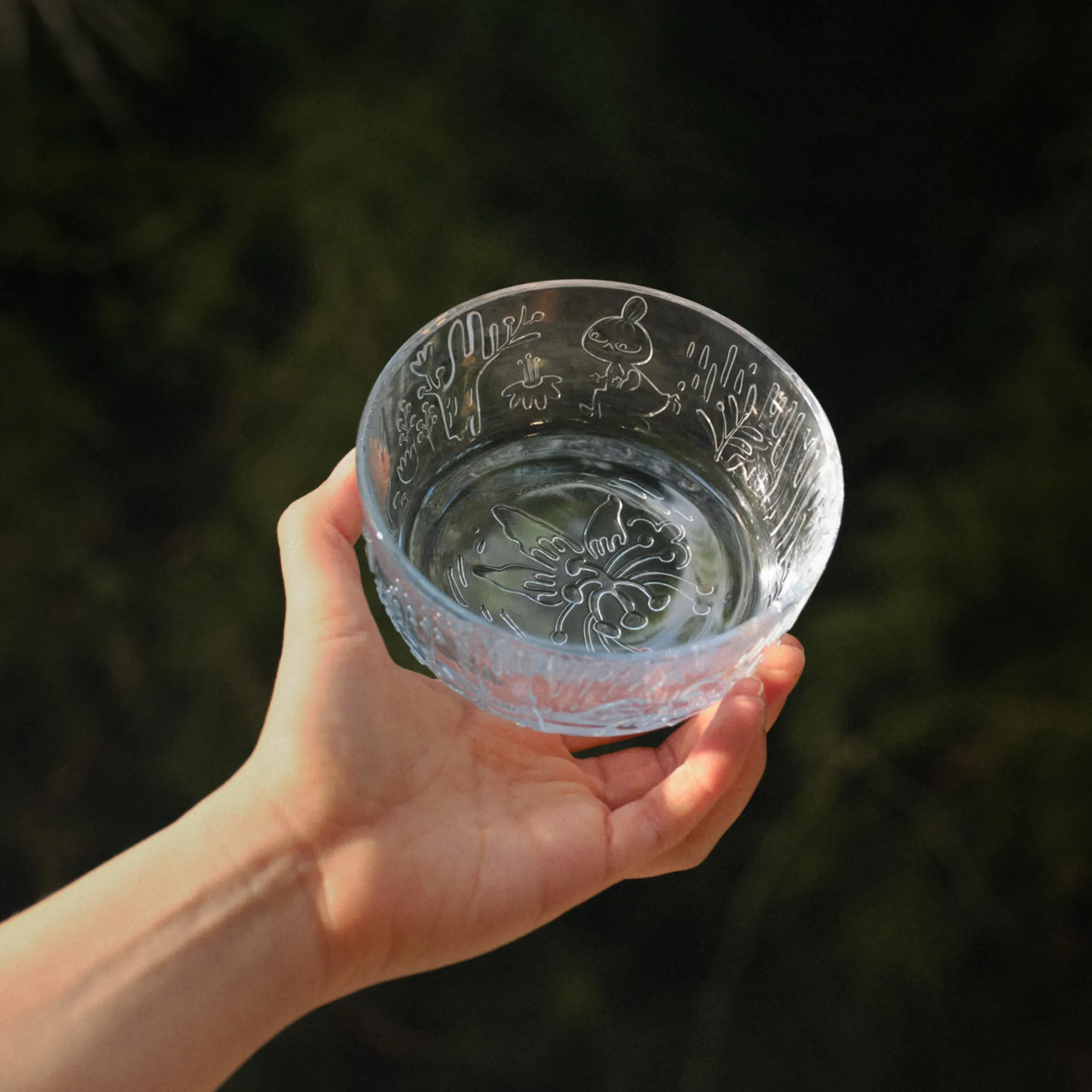 Arabia Moomin Forest Clear Glass Bowl