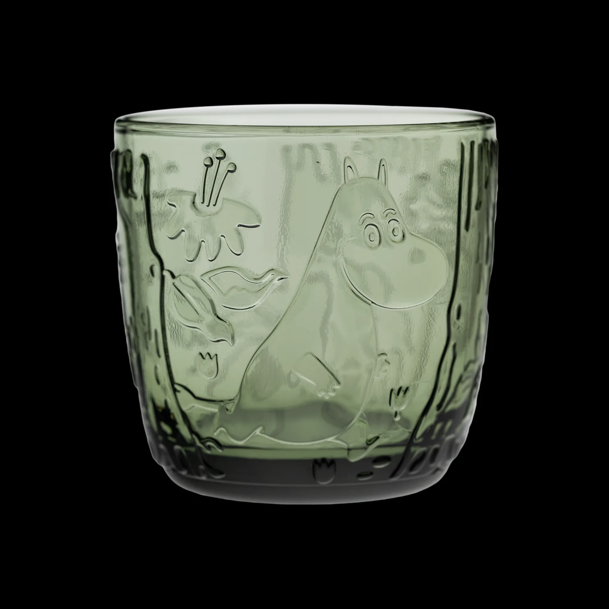 Arabia Moomin Forest Green Glass Tumblers (Set of 2)