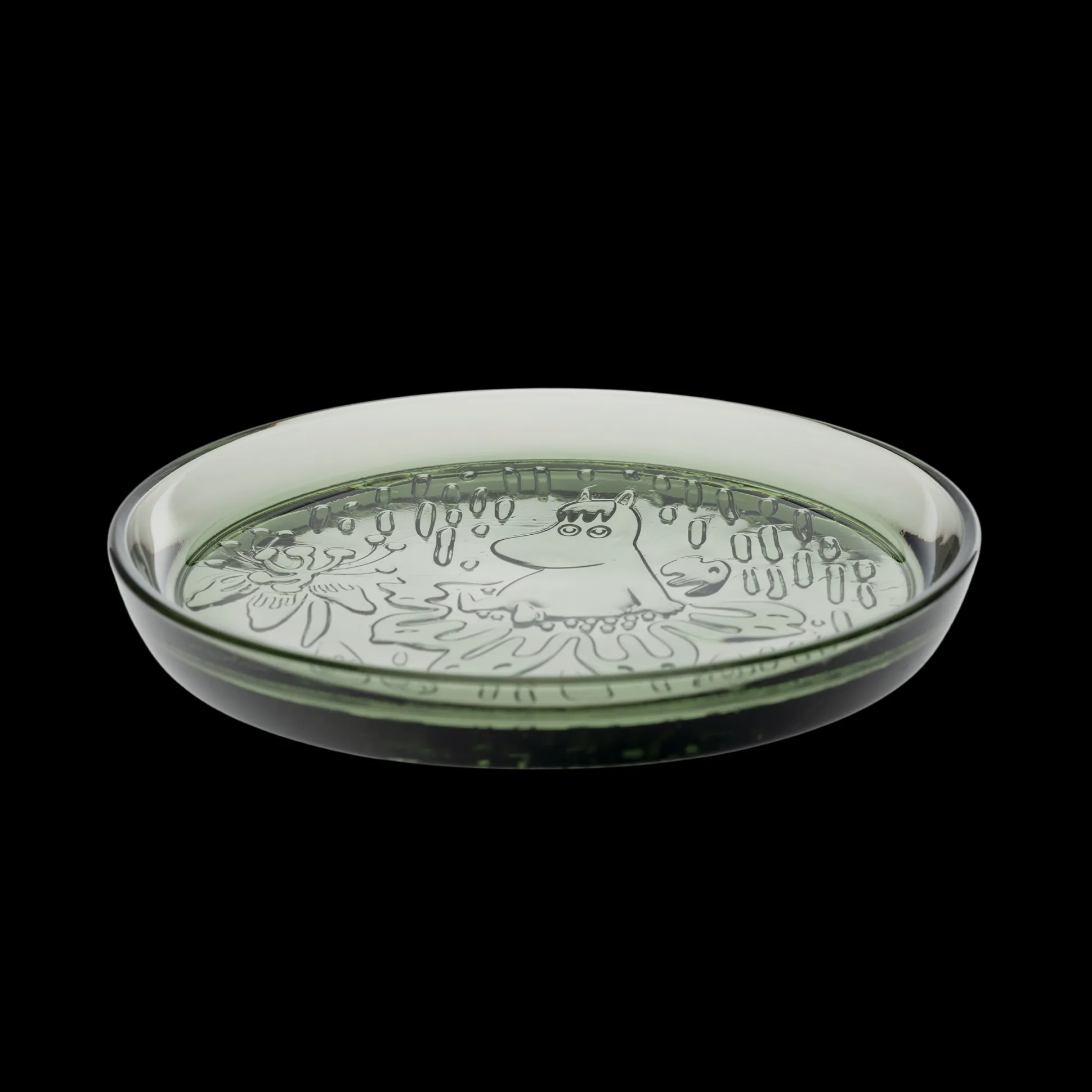 Arabia Moomin Forest Green Glass Plate