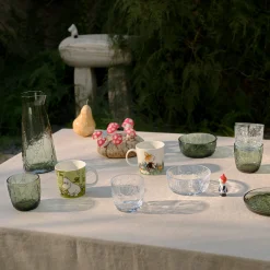 Arabia Moomin Forest Green Clear Glass Bowl
