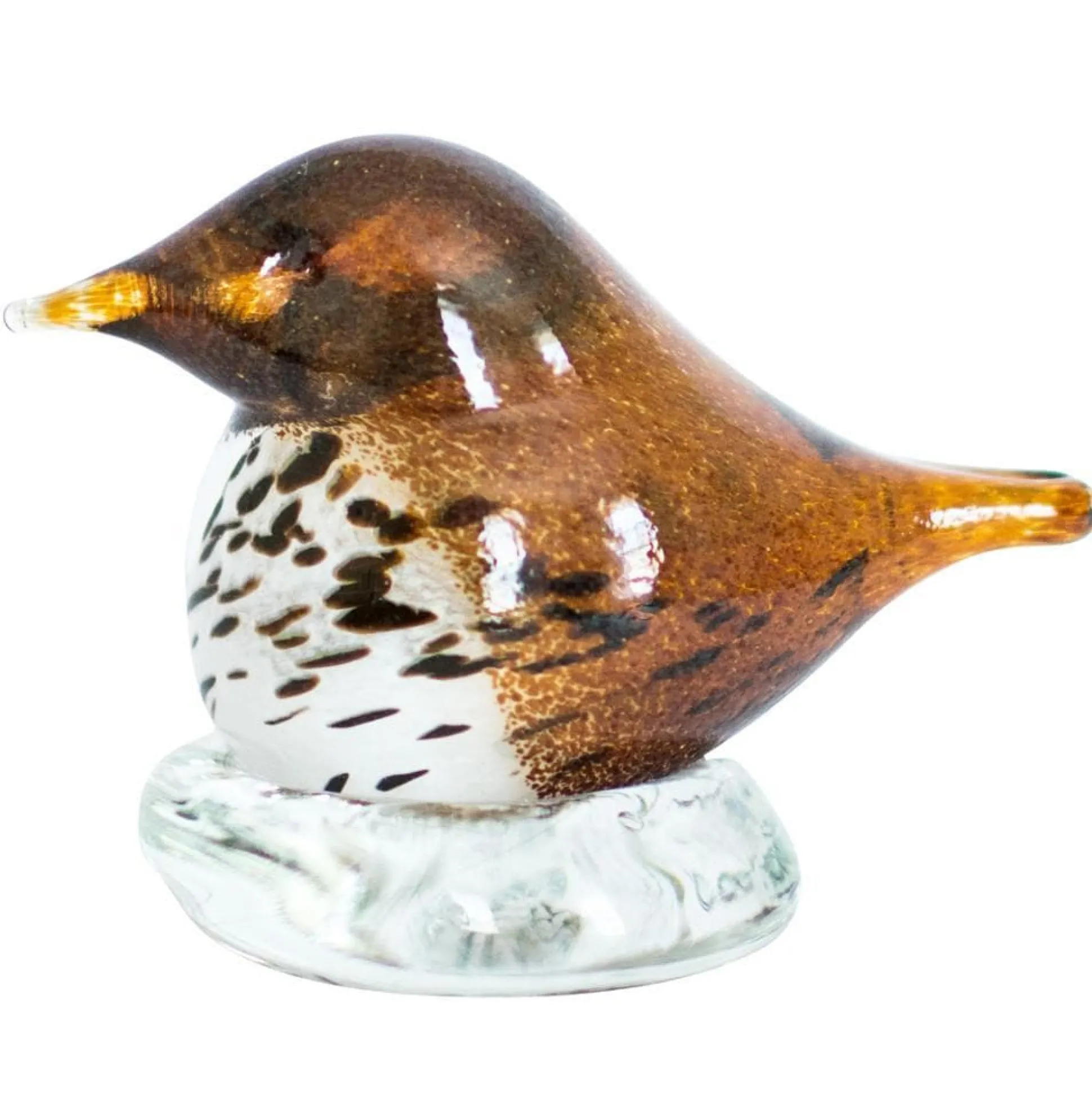 Bianco Blu Finnish Glass Bird, Fieldflare