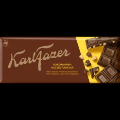 Fazer Dark Chocolate Whole Hazelnuts Bar (200g)