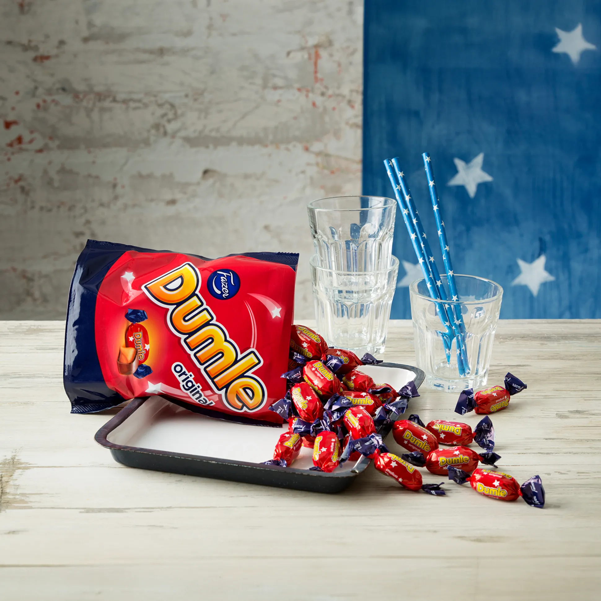 Fazer Dumle Original Soft Toffee Covered w/ Milk Chocolate Bag (220g)