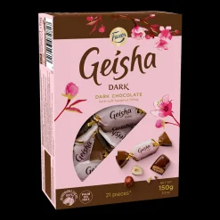 Fazer Geisha Dark Chocolate with Hazelnut Box (150g)