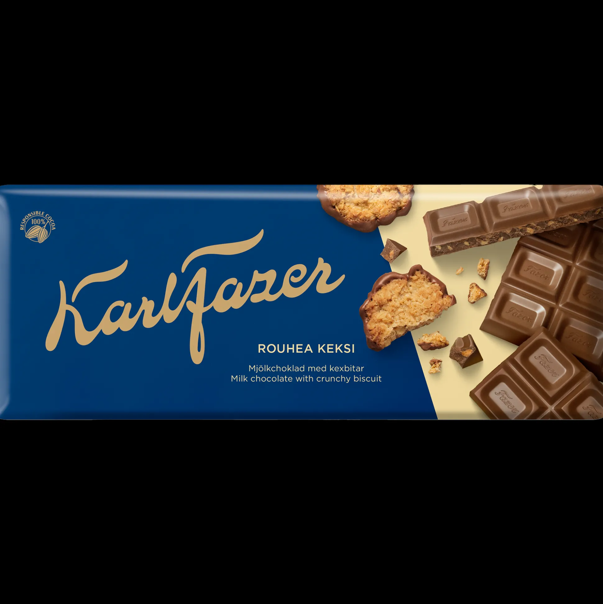 Fazer Milk Chocolate Crunchy Biscuit Bar (180g)