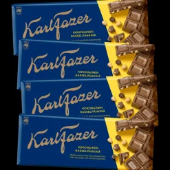 Fazer Milk Chocolate Hazelnuts Bar, 4 Pack