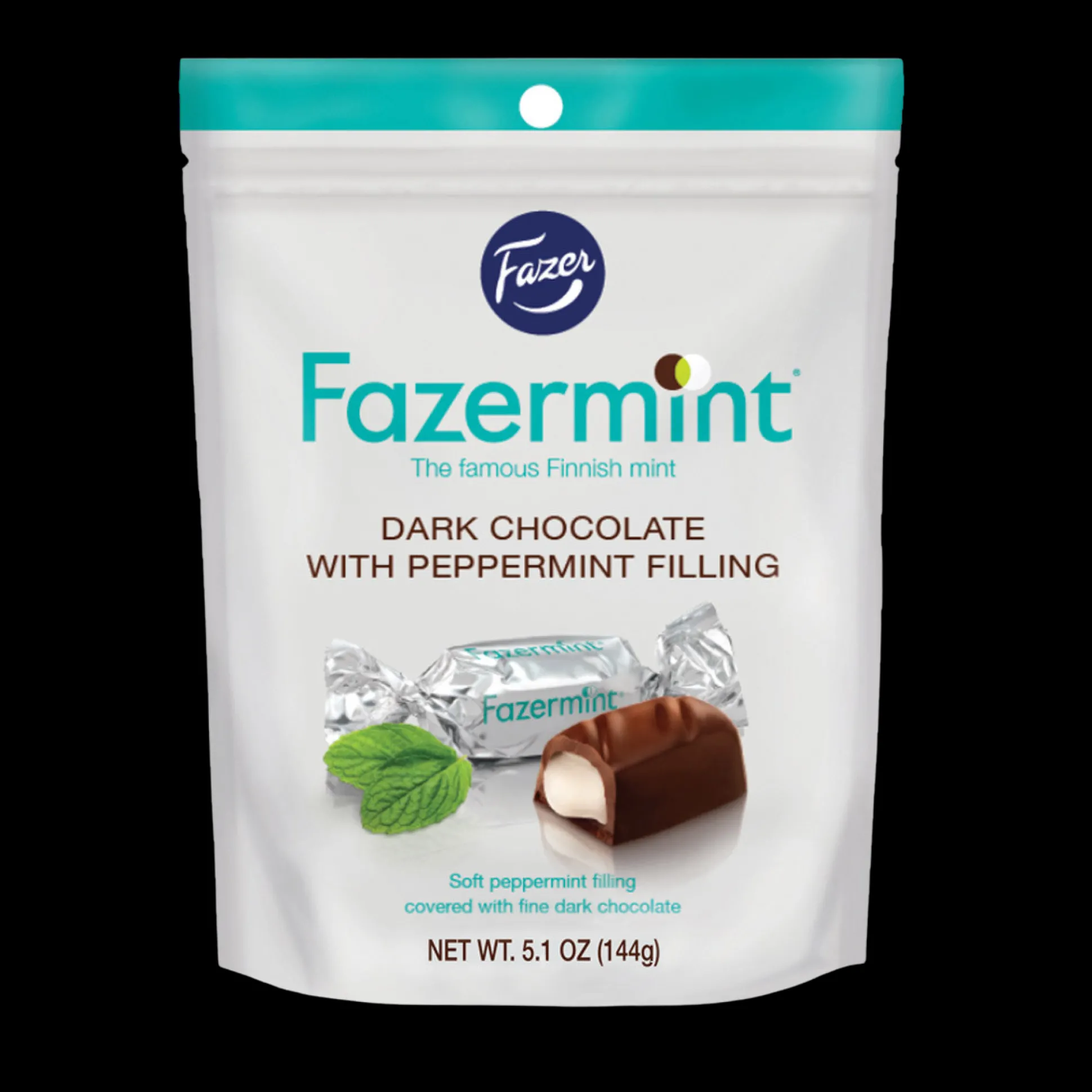 Fazermint Dark Chocolate Peppermint Creams Bag (144g)