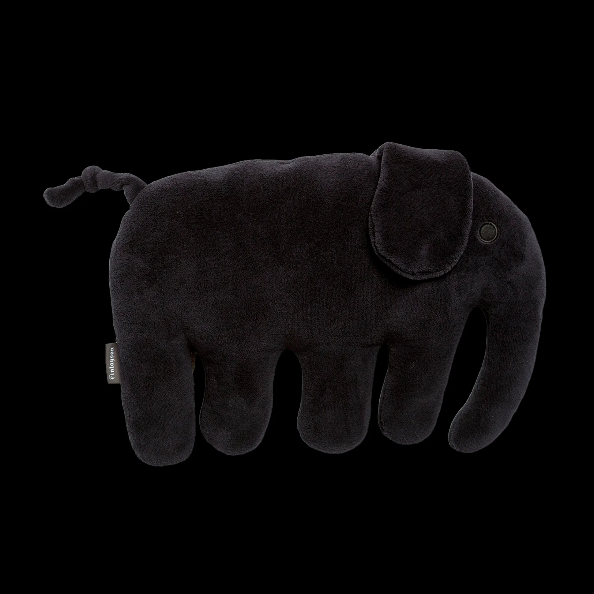Finlayson Elefantti Plush Pillow, black