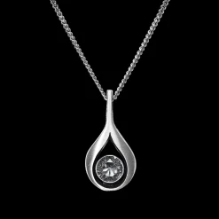 FinnFeelings Teardrop Rock Crystal Necklace