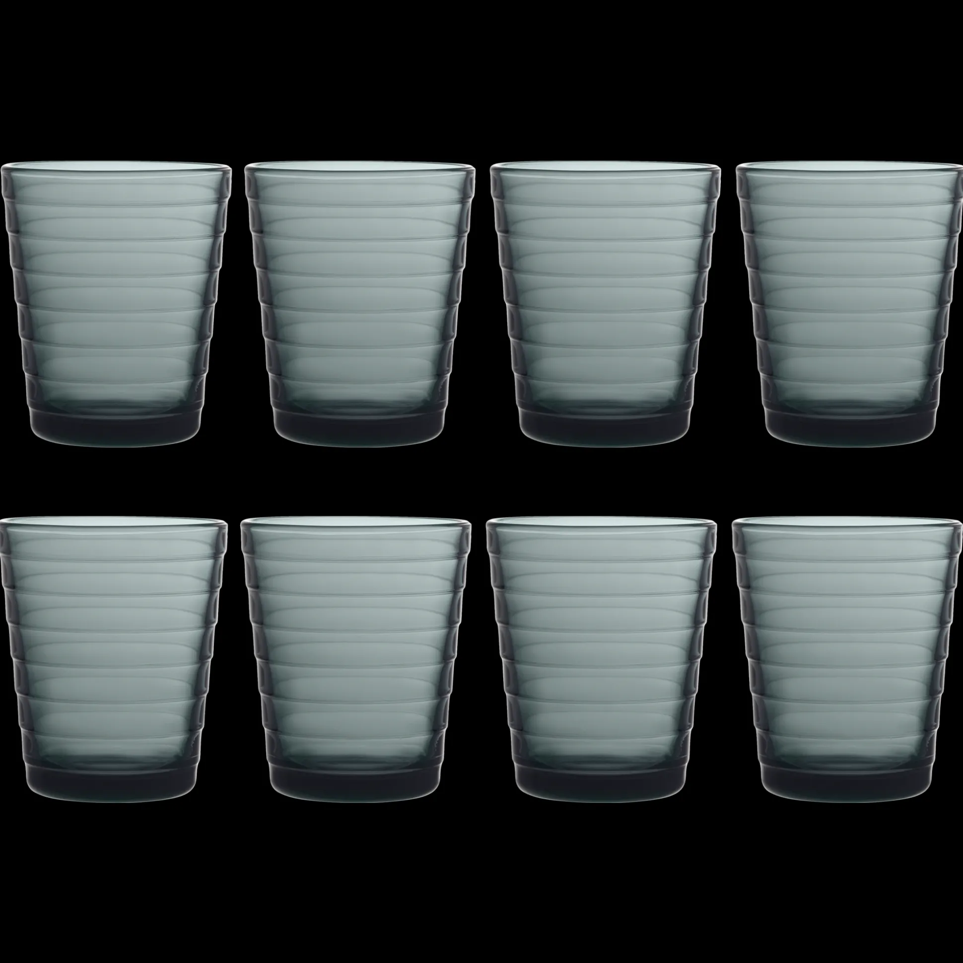 iittala Aino Aalto Dark Grey Medium Tumbler (Set of 8)