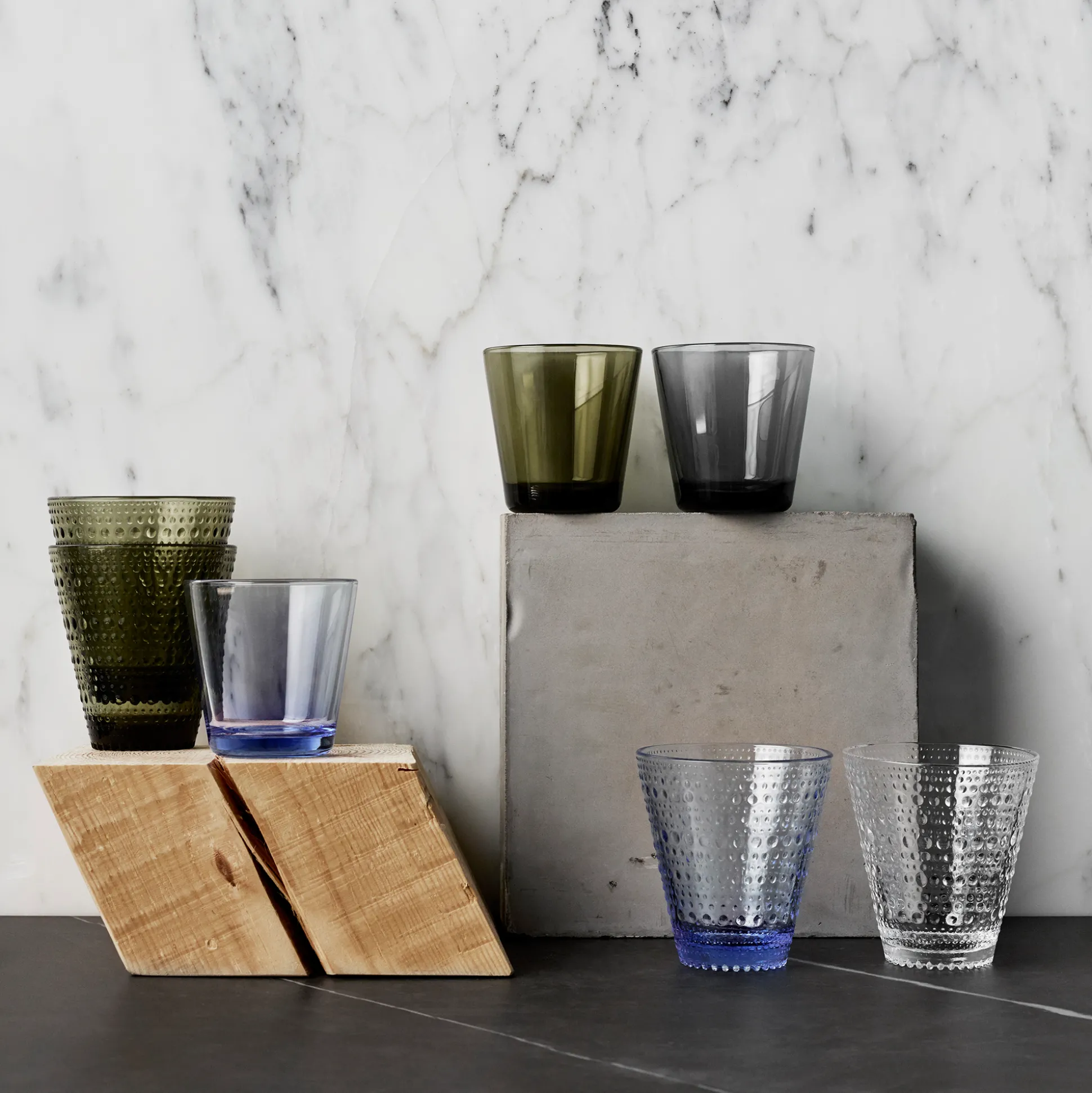 iittala Kartio Dark Grey Medium Tumbler (Set of 2)