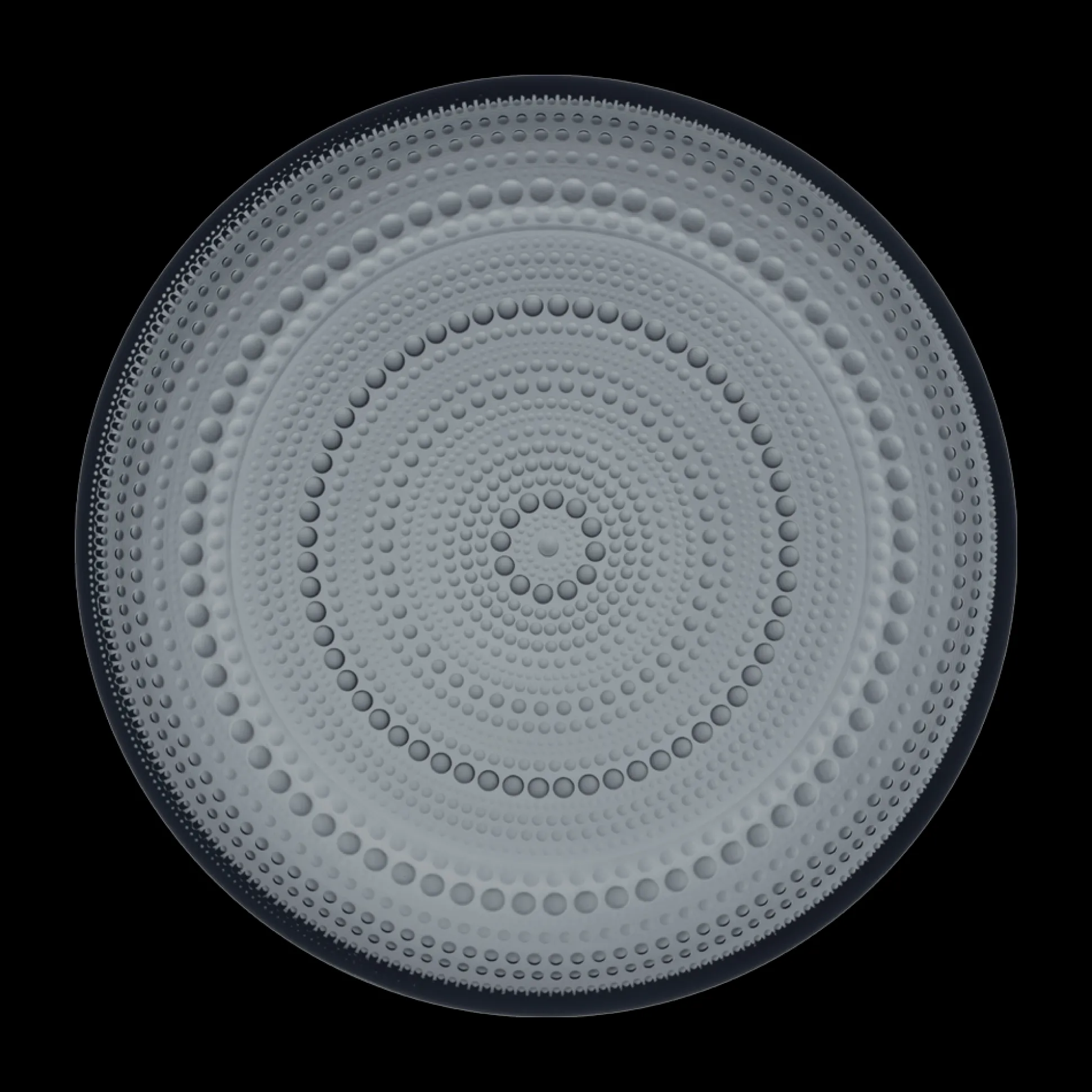 iittala Kastehelmi Dewdrop Dark Grey Dinner Plate