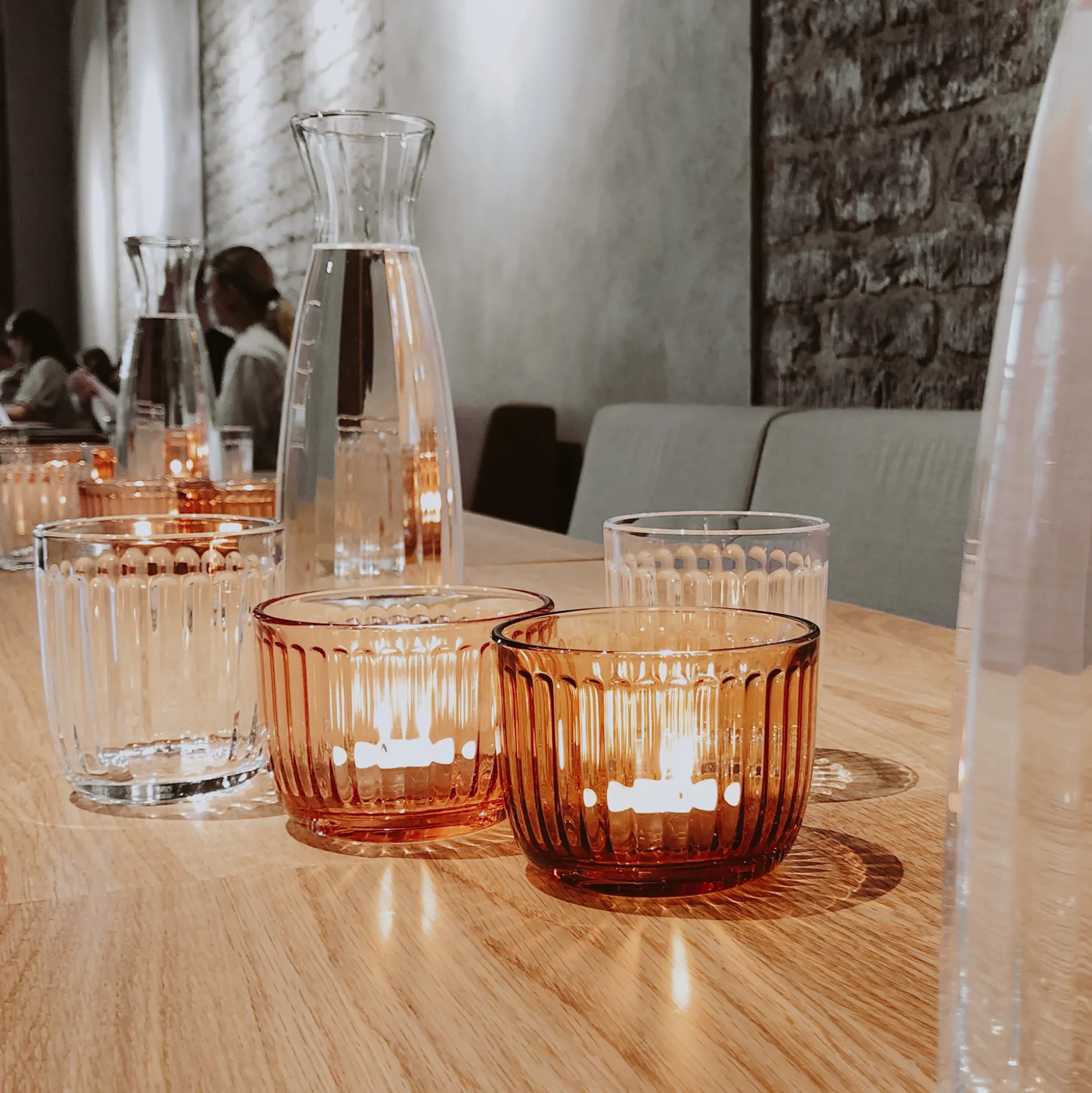 iittala Raami Salmon Pink Candleholder
