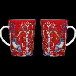 iittala Taika Red Large Mugs (2pc)