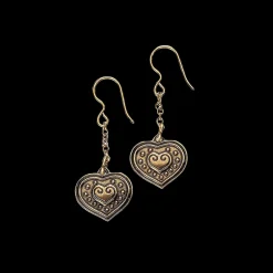 Kalevala Eura Heart Bronze Earrings