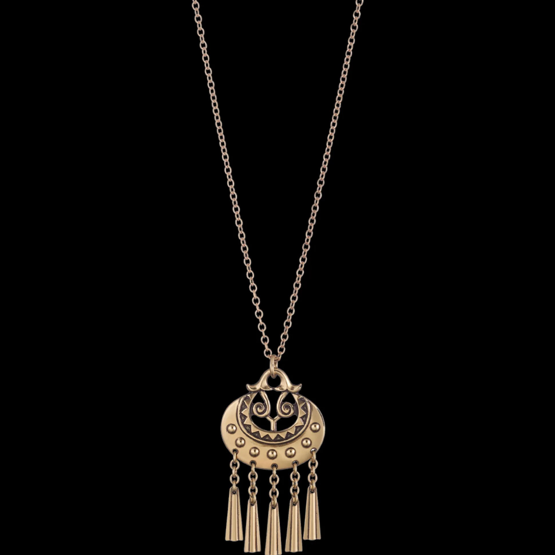 Kalevala Moon Goddess Bronze Necklace