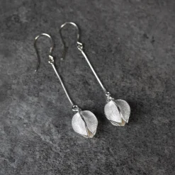 Kalevala Snow Flower Silver Earrings