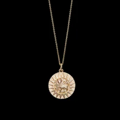 Kalevala Sun Lion Bronze Necklace