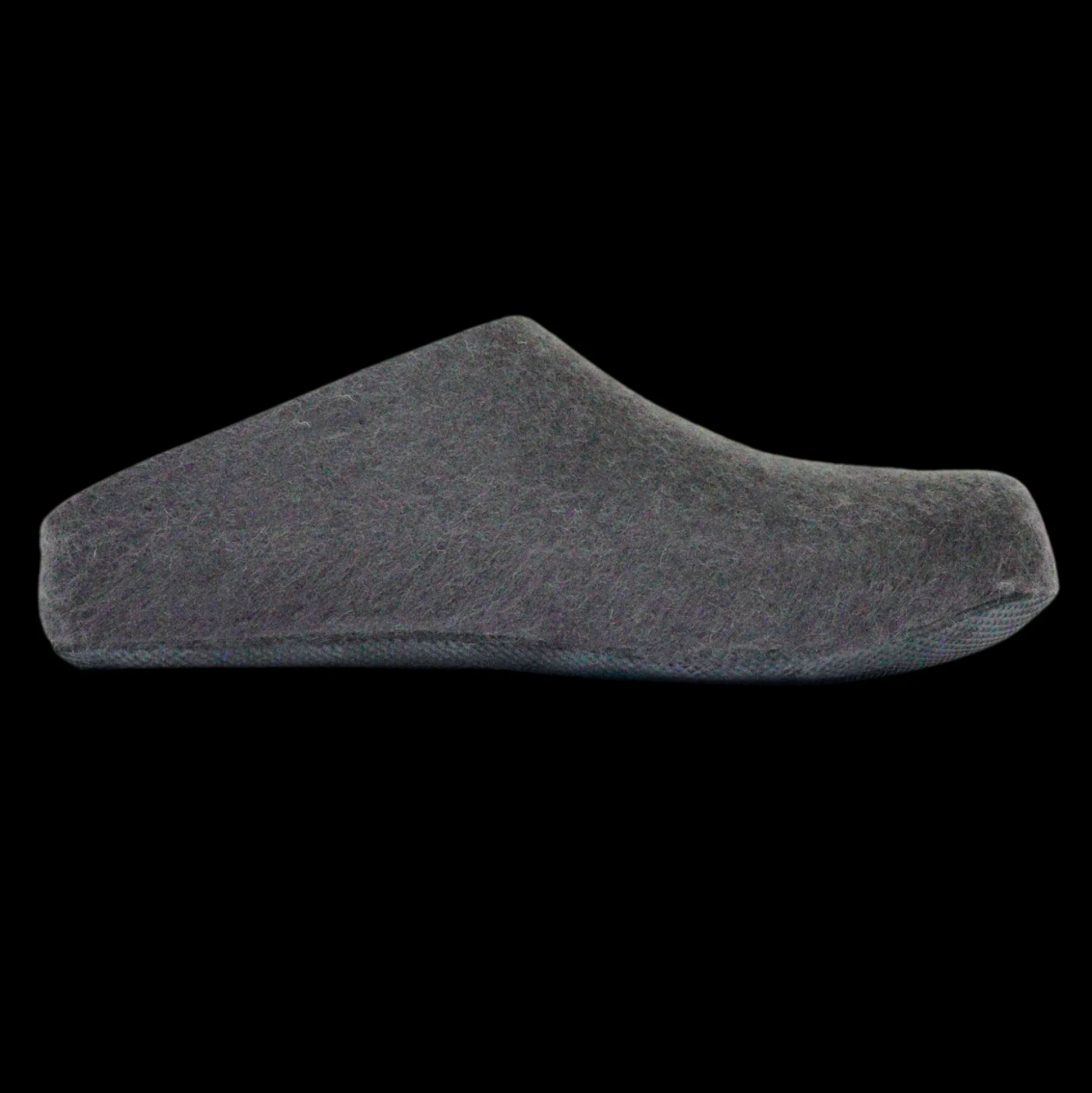 Lahtiset Felt Slippers w/ Rubber Sole, Dark Grey