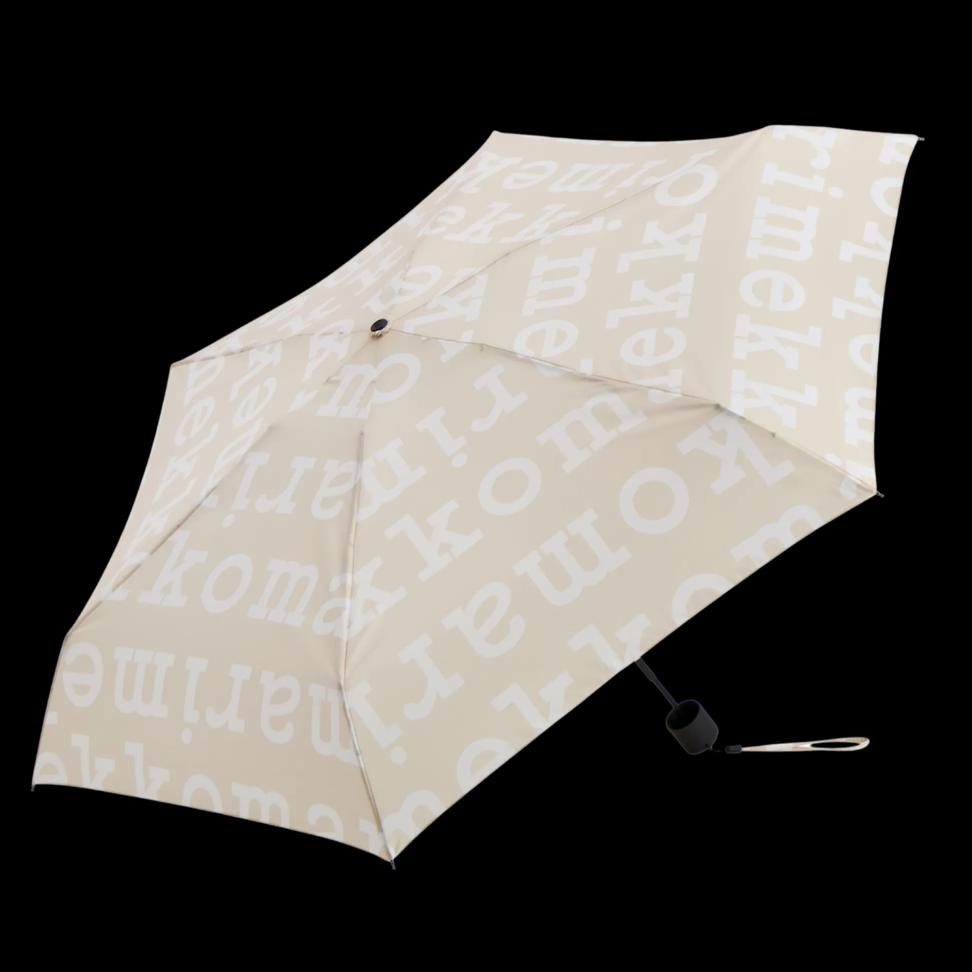 Marimekko Marilogo Mini Manual Umbrella, linen/beige