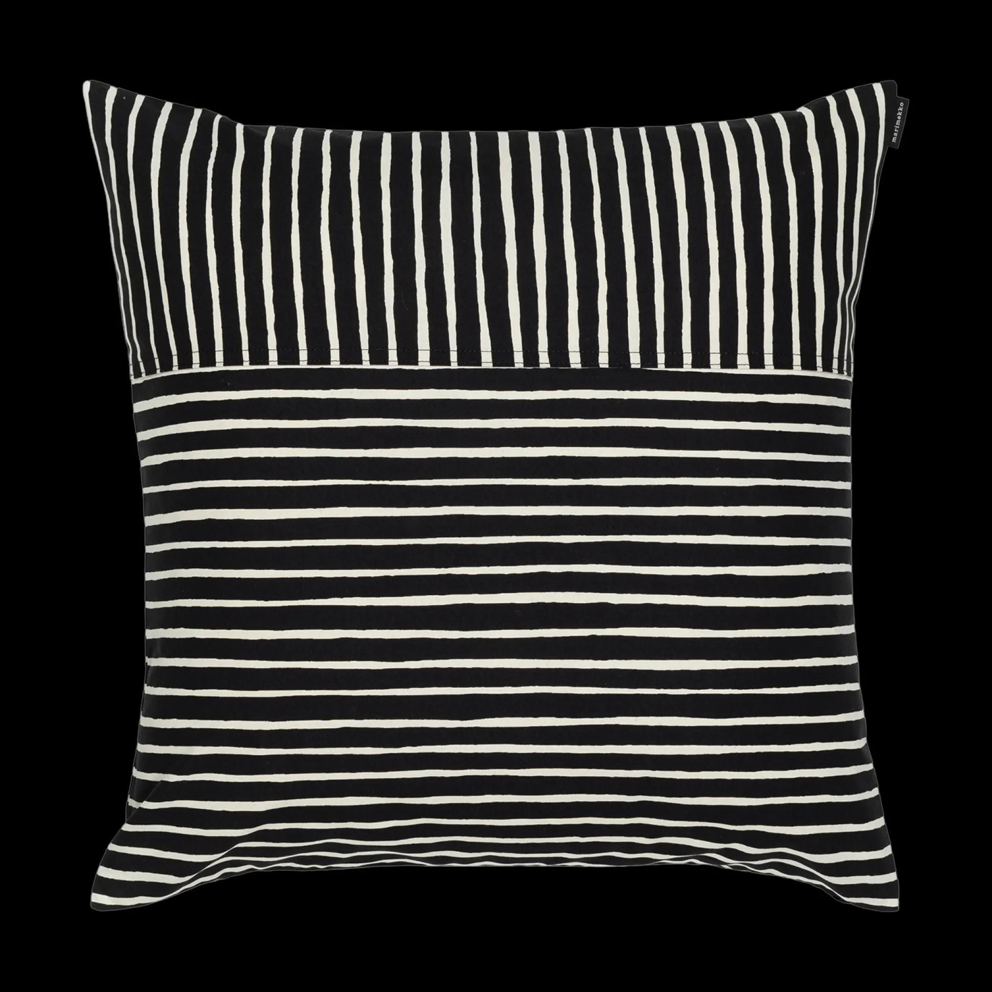 Marimekko Piccolo Cushion Cover, black/cotton
