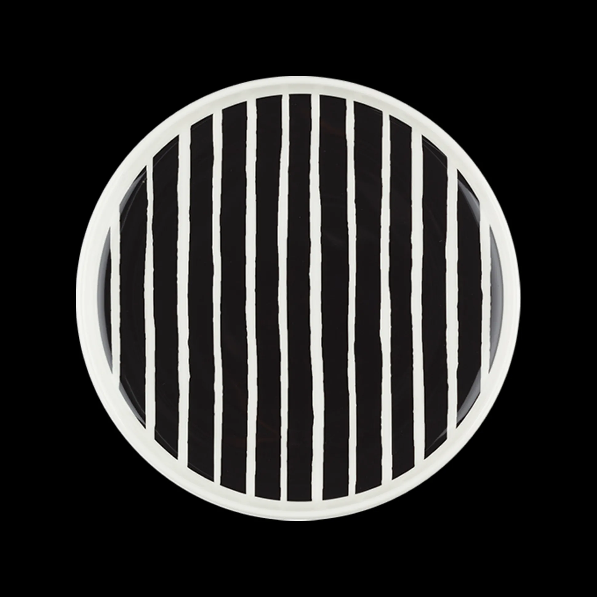 Marimekko Piccolo Salad Plate, white/black