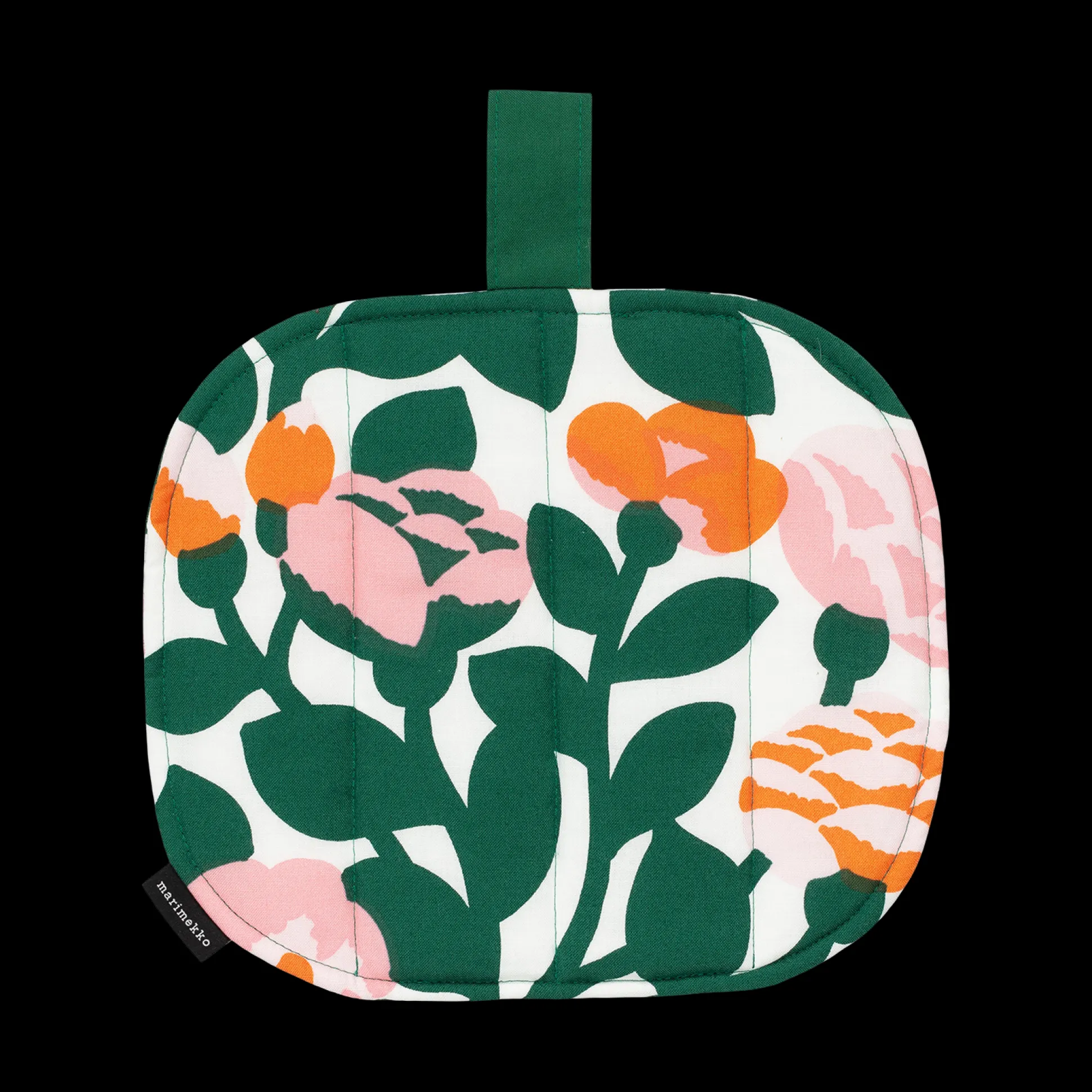 Marimekko Pieni Green Green Pot Holder, white/green/pink/orange