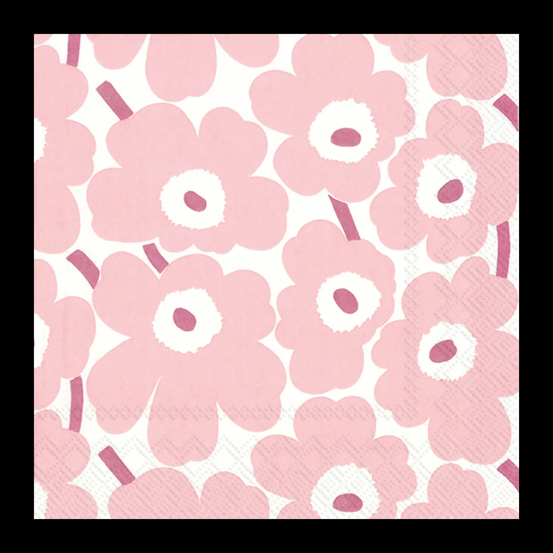 Marimekko Pieni Unikko Light Rose Lunch Napkins (20 Pack)
