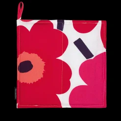 Marimekko Pieni Unikko Pot Holder, white/red