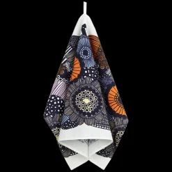 Marimekko Siirtolapuutarha Kitchen Towel, white/lt.yellow/orange/lt.blue