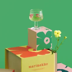 Marimekko Syksy Clear Glass Goblet