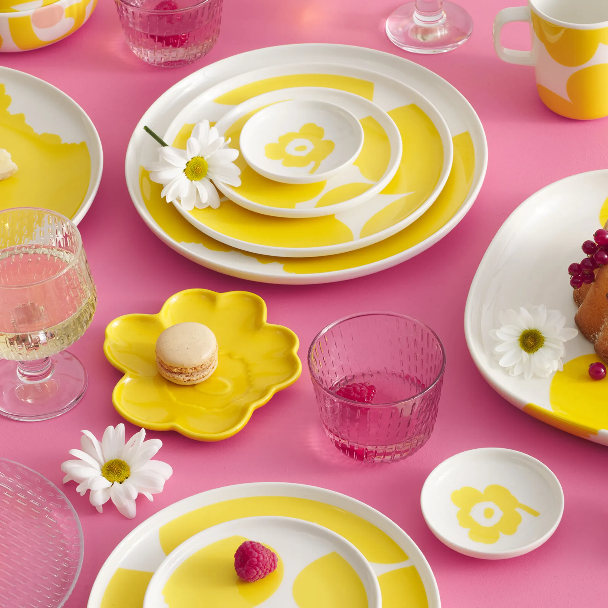 Marimekko Syksy Clear Glass Goblet