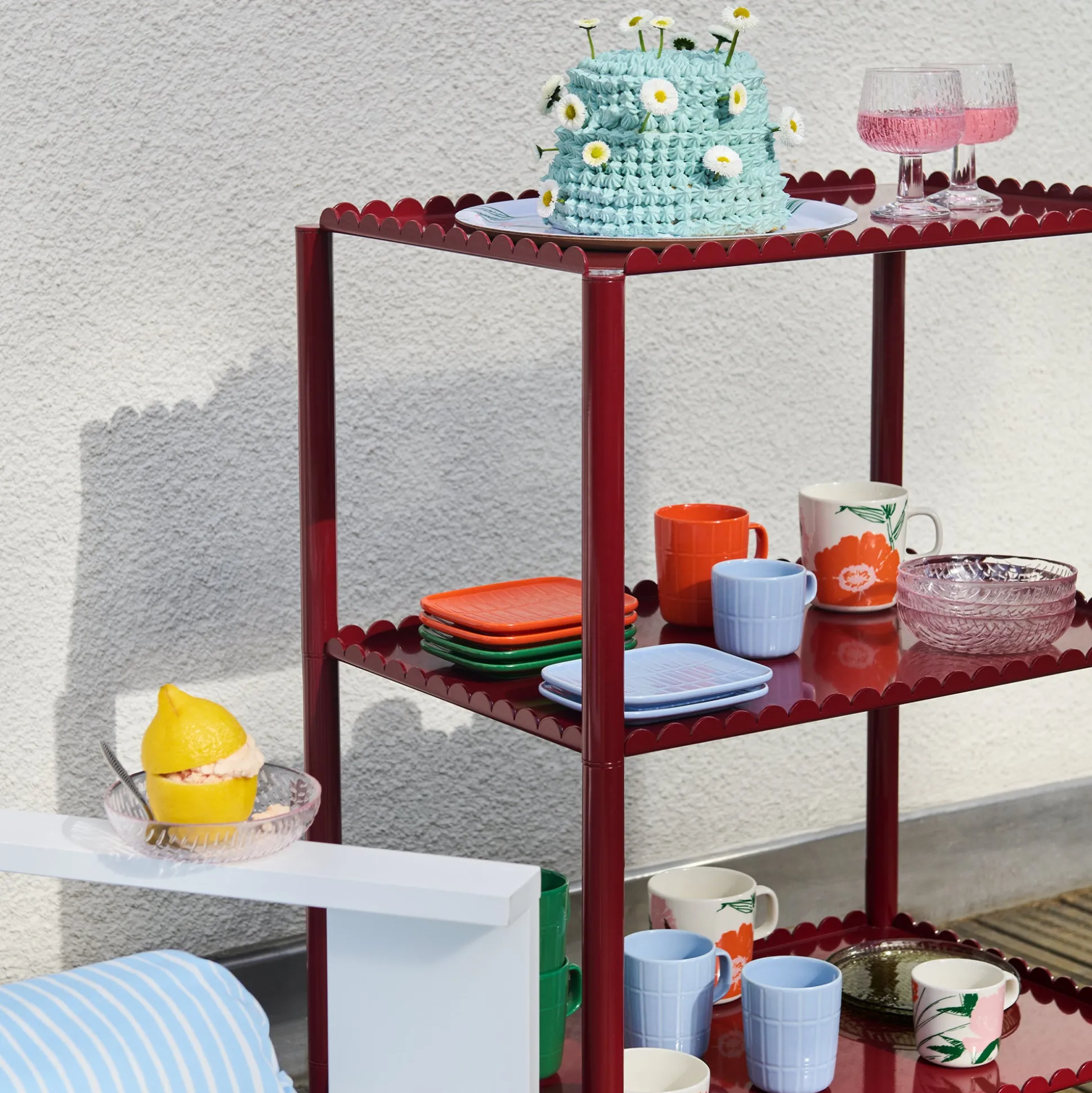 Marimekko Tiiliskivi Rectangular Plate, dark green