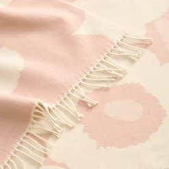 Marimekko Unikko Blanket, pink/cream