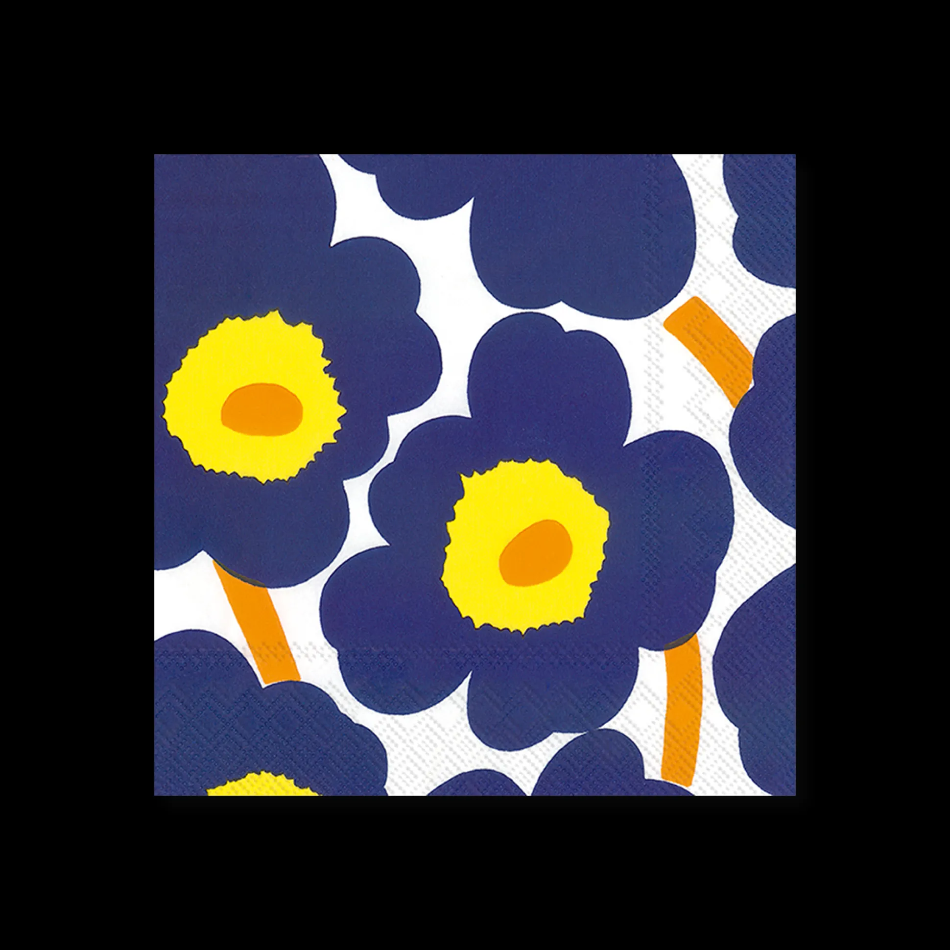 Marimekko Unikko Blue Cocktail Napkins (20 Pack)
