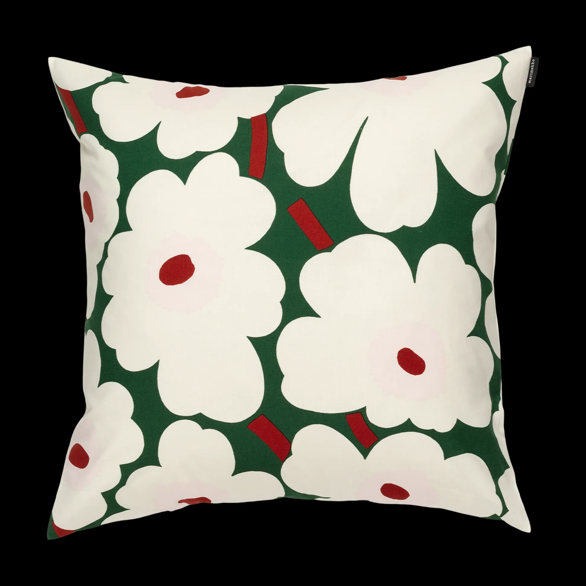 Marimekko Unikko Cushion Cover, green/white/pink