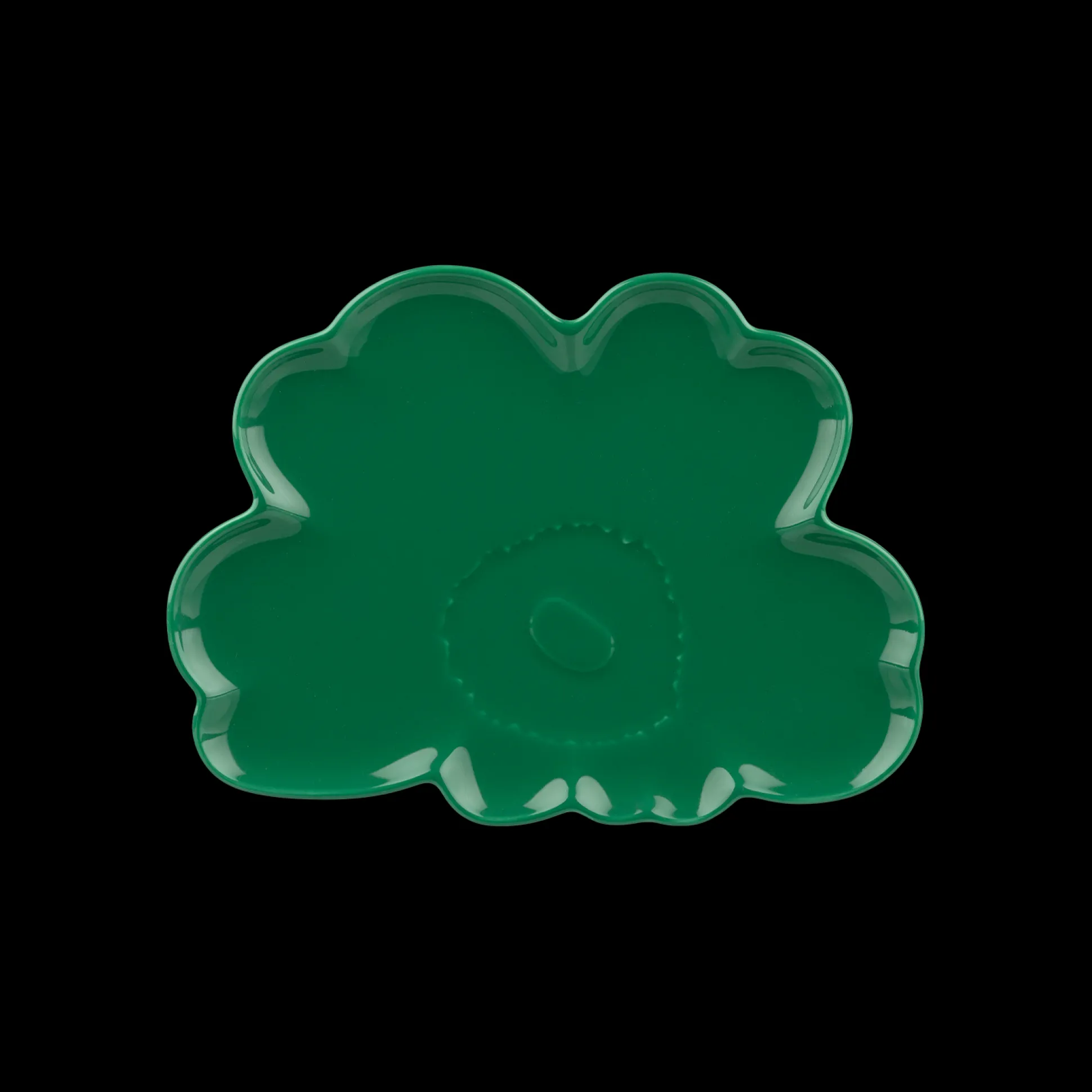 Marimekko Unikko Green Plate - 8"