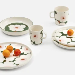 Marimekko Unikko Mug, white/green/pink