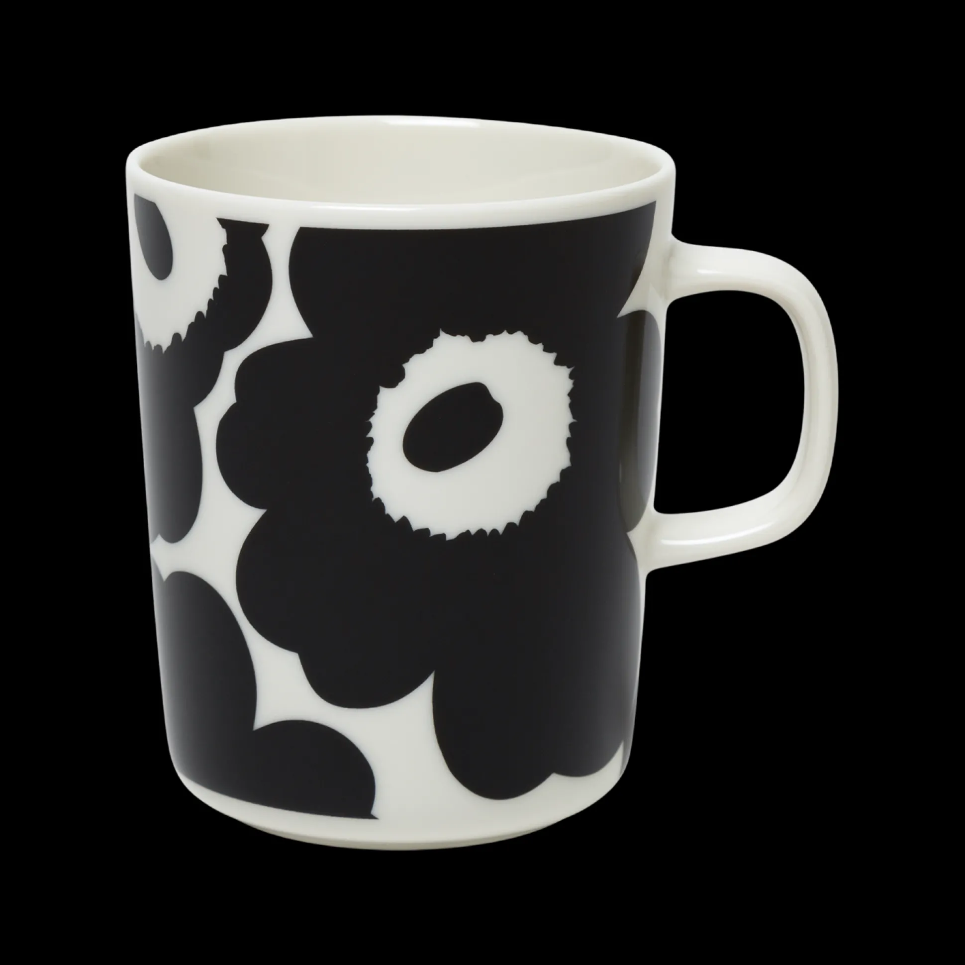 Marimekko Unikko Mug, white/black