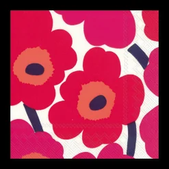 Marimekko Unikko Red Lunch Napkins (20 Pack)
