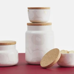 Marimekko Unikko Small Jar, off-white/white